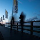 Blaue Stunde auf der Seebrücke Zingst