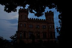 Blaue Stunde auf Schloss Ortenberg