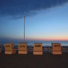 Blaue Stunde Beachchairs