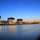 Blaue Stunde bei Kölner Rheinaue