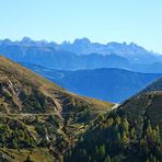 BLAUE STUNDE BLICK AUF DEN ROSENGARTEN VON MERAN 2000