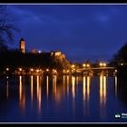 Blaue Stunde, Burg Giebichenstein - Halle/Saale.