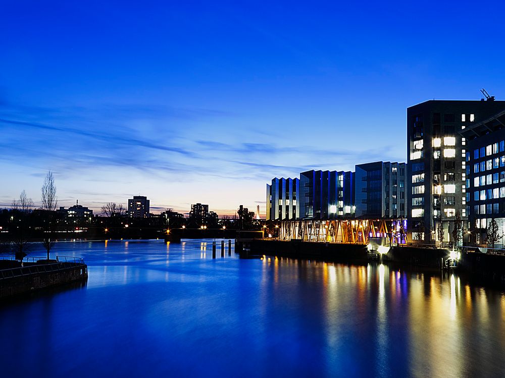 "Blaue Stunde" Frankfurt Westhafen