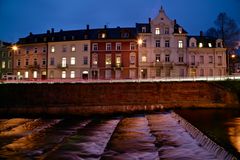 Blaue Stunde Freiburg - Dreisamstraße -