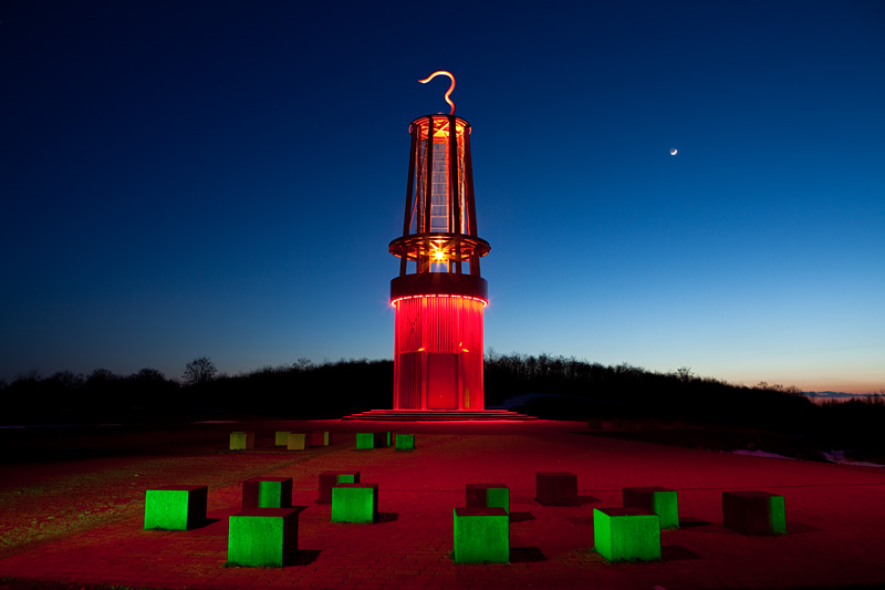 Blaue Stunde - Geleucht - Halde Rheinpreußen