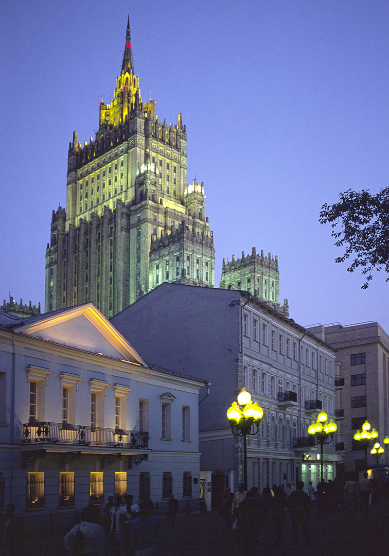 blaue Stunde im Arbat