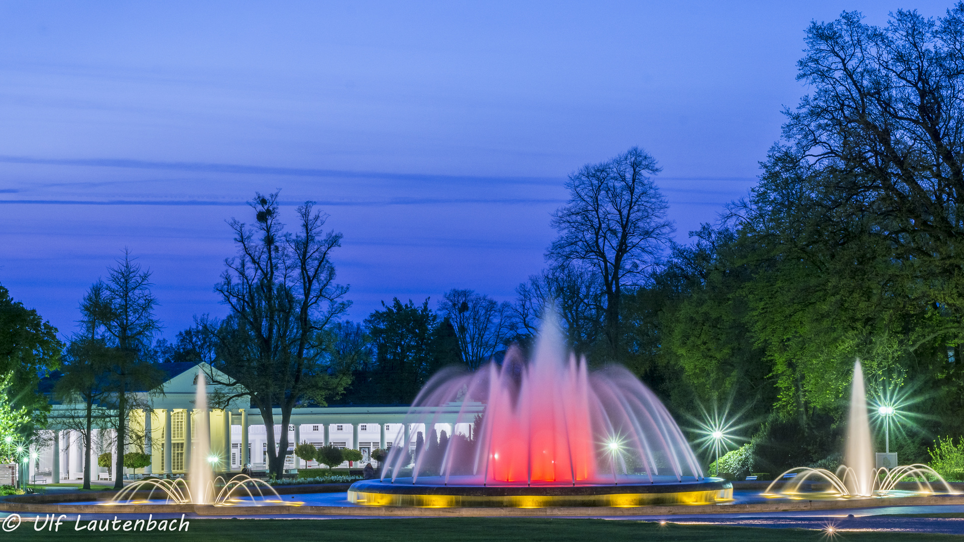 Blaue Stunde im Bad Oeynhausener Kurpark