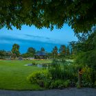 Blaue Stunde im Botanischen Garten