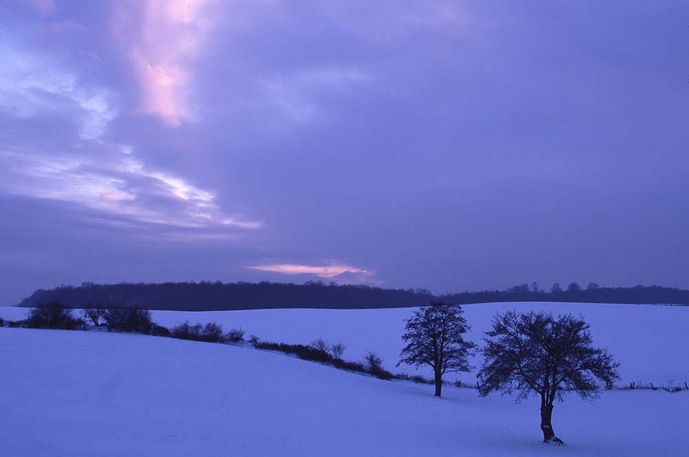 Blaue Stunde im Dezember