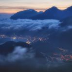 Blaue Stunde im Engadin