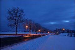 Blaue Stunde im Erzgebirge...