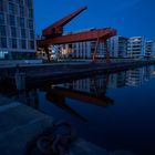 Blaue Stunde im Hafen