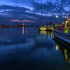Blaue Stunde im Hafen Timmendorf (Insel Poel)
