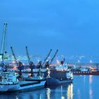 Blaue Stunde im Hafen von Agadir