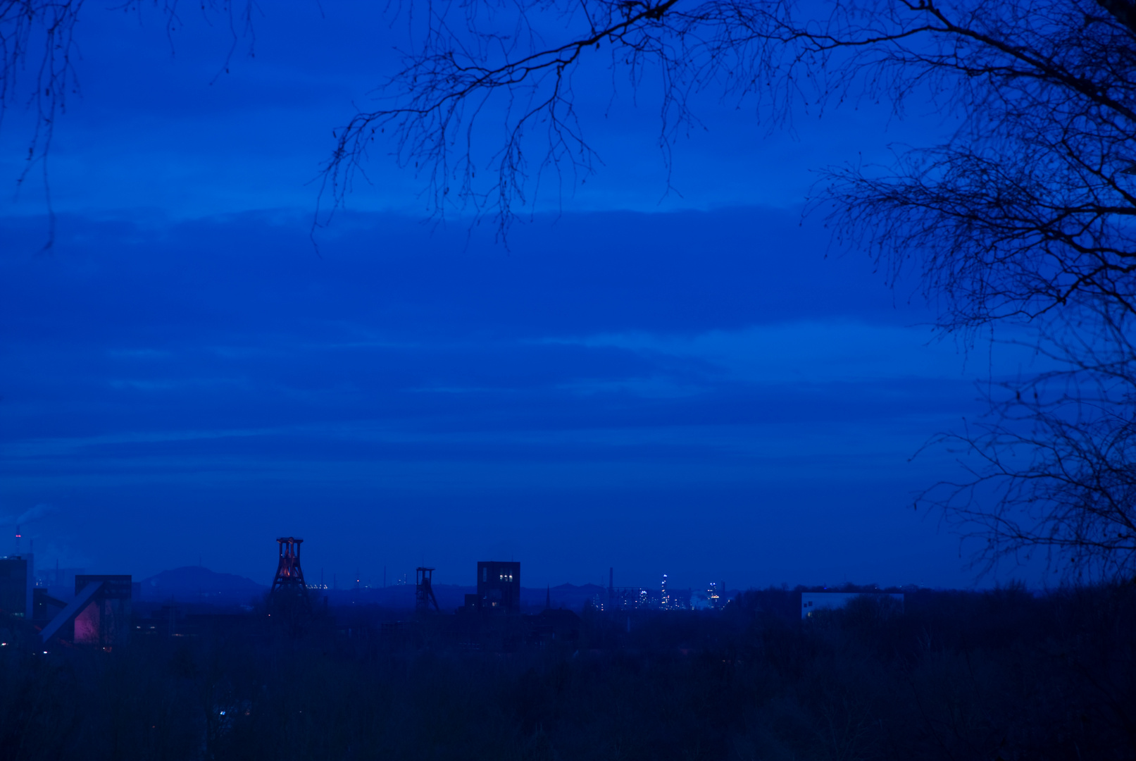 Blaue Stunde im Hallo-Park (Stoppenberg)