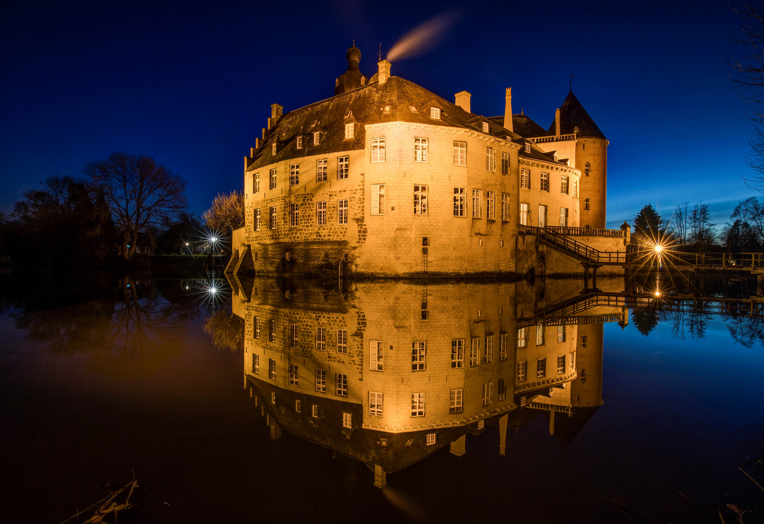 Blaue Stunde im Münsterland.