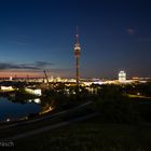 Blaue Stunde im Olympiapark München