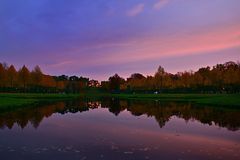 Blaue Stunde im Schlossgarten