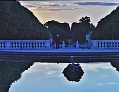 " Blaue Stunde" im Schlosspark in Bruchsal