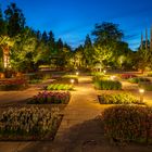 Blaue Stunde im Senkgarten