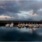 Blaue Stunde im sicheren Hafen