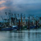 Blaue Stunde im stürmischen Norddeich