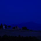 Blaue Stunde im Val d' Orcia