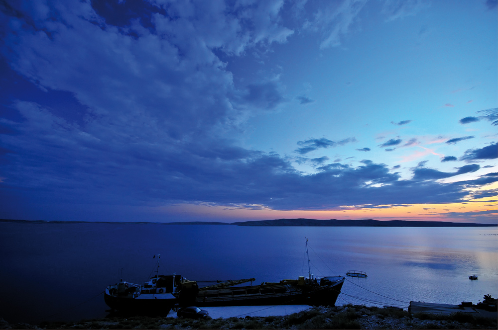 blaue Stunde im wahrsten Sinne ...