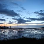 blaue Stunde im Wattenmeer