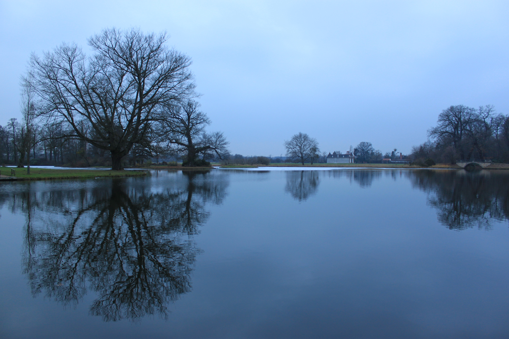 Blaue Stunde im Wörlitzer Park