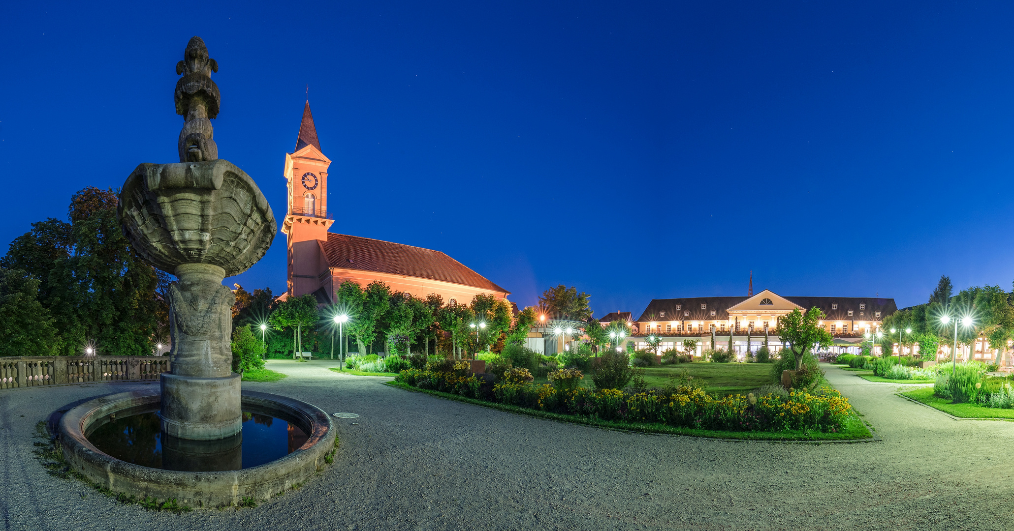 Blaue Stunde in Bad Dürkheim