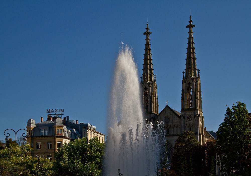 Blaue Stunde in Baden-Baden...