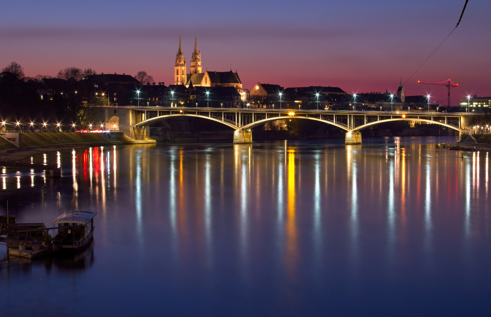 Blaue Stunde in Basel