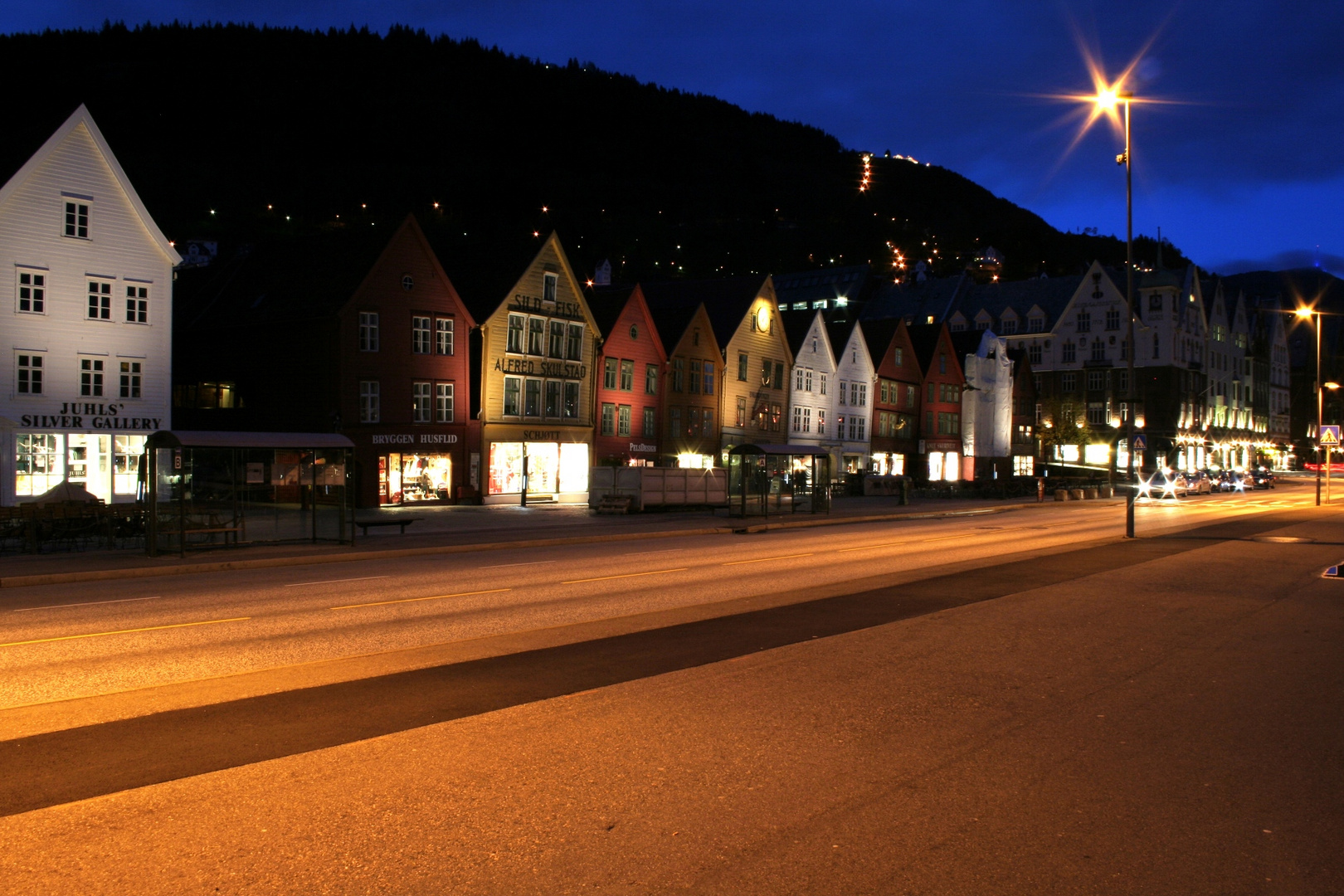 Blaue Stunde in Bergen