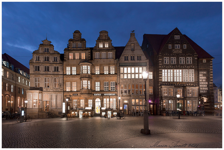 Blaue Stunde in Bremen