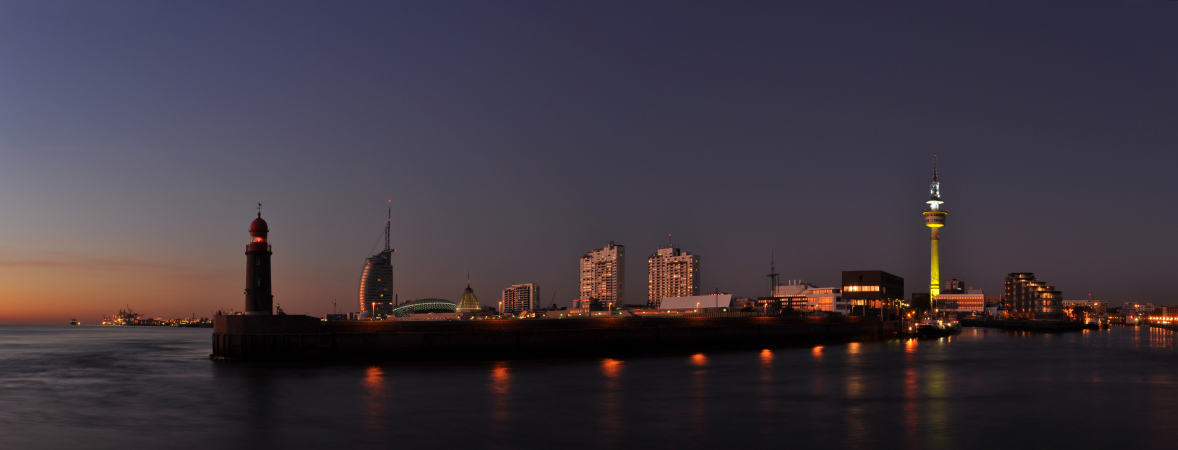 Blaue Stunde in Bremerhaven