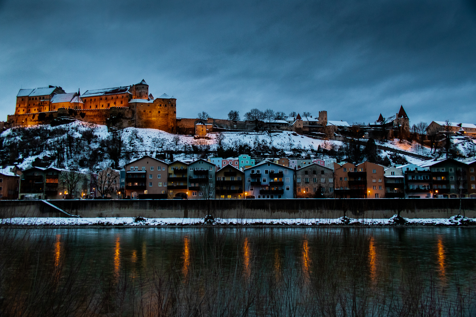 Blaue Stunde in Burghausen