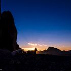 Blaue Stunde in den Dolomiten