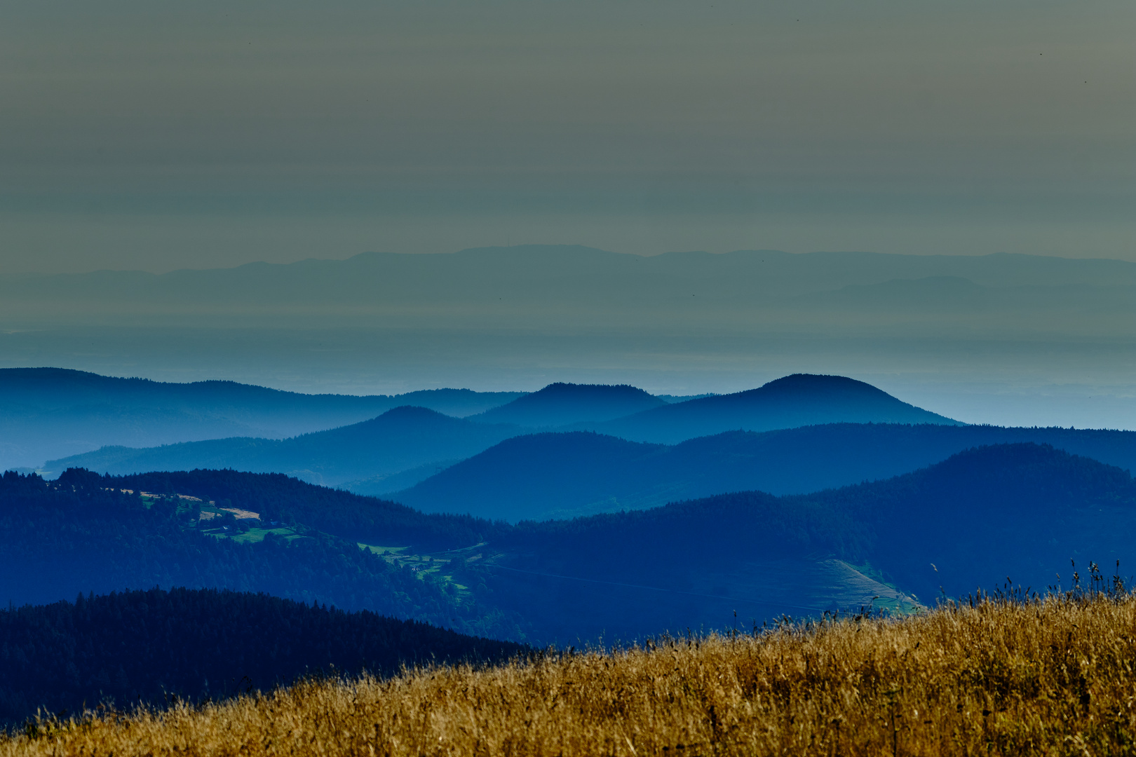 Blaue Stunde in den Vogesen