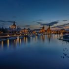 Blaue Stunde in Dresden