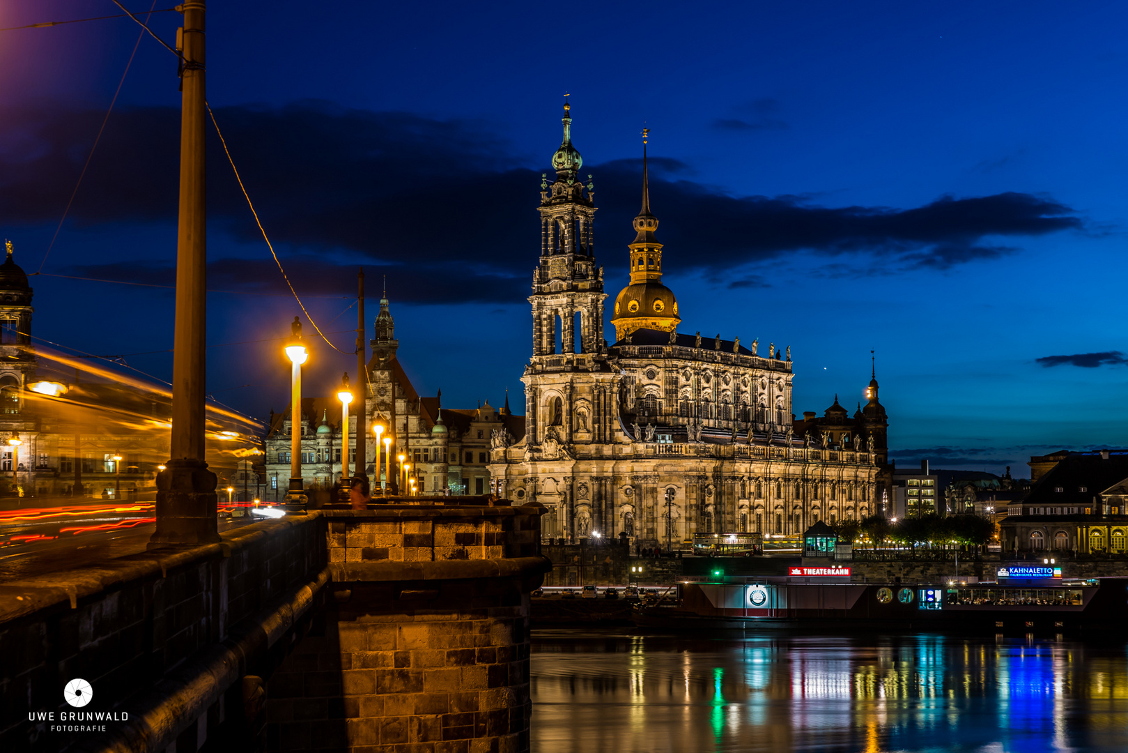 Blaue Stunde in Dresden