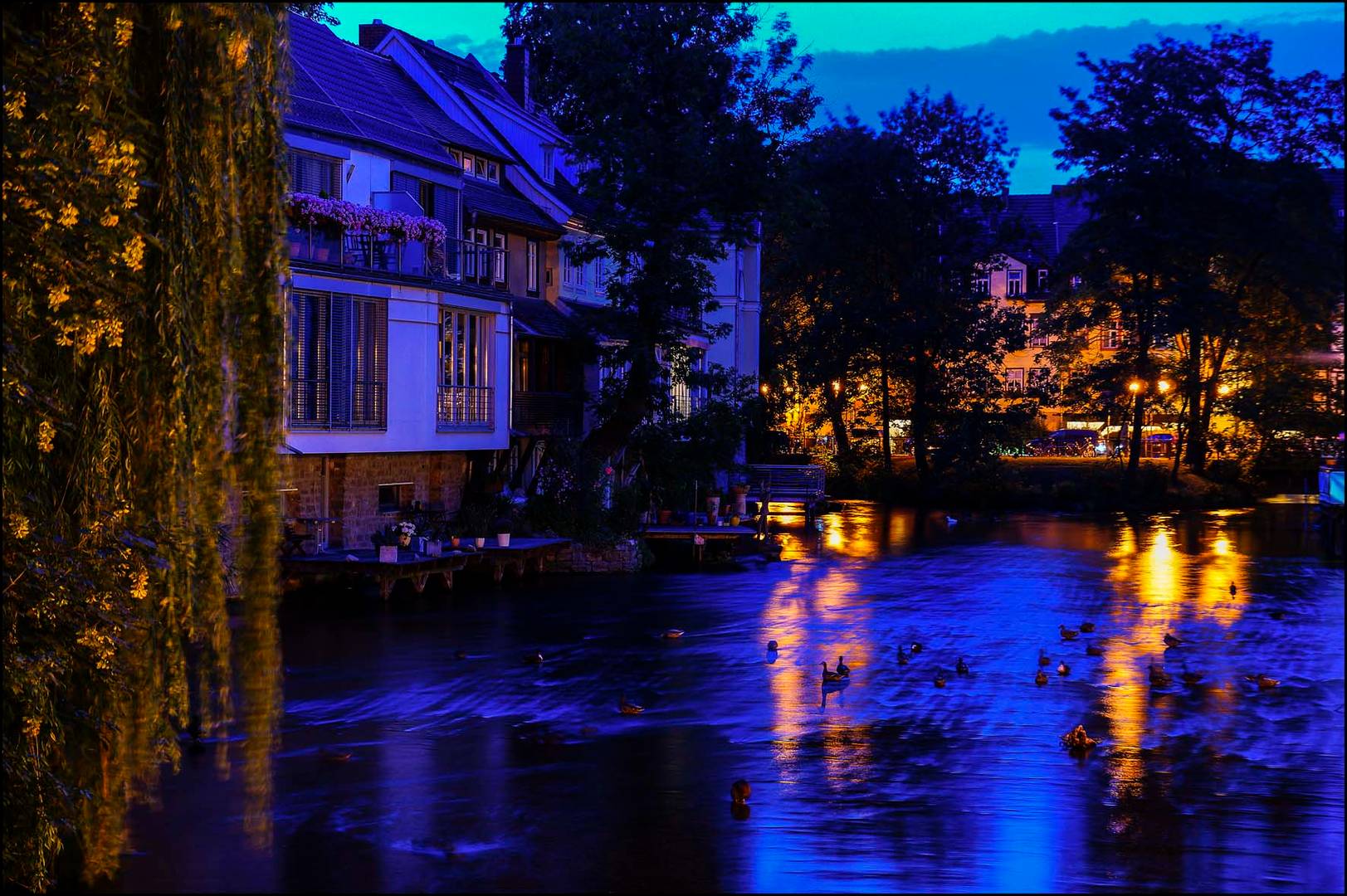 Blaue Stunde in Erfurt