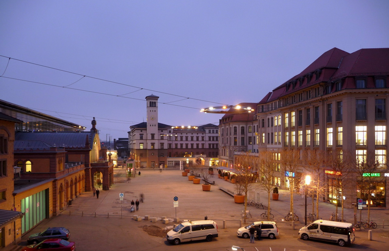 Blaue Stunde in Erfurt