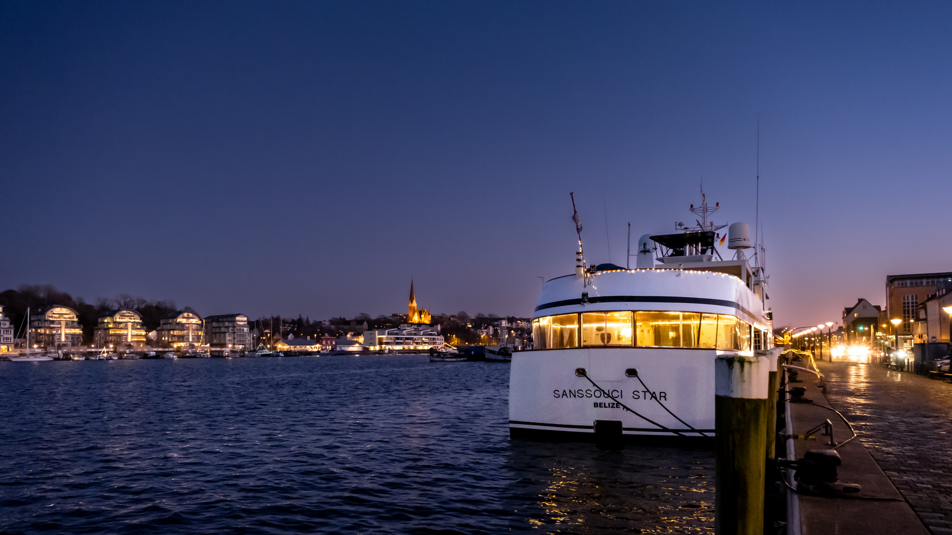 Blaue Stunde in Flensburg