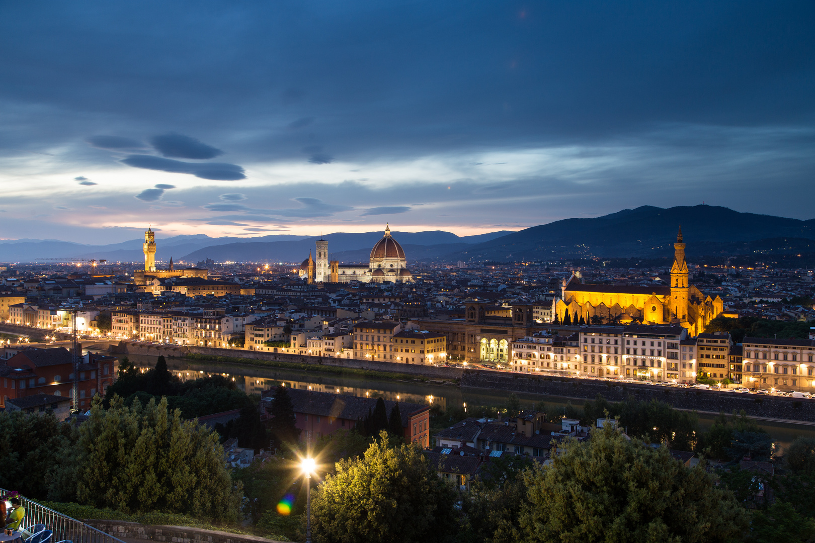 blaue Stunde in Florenz