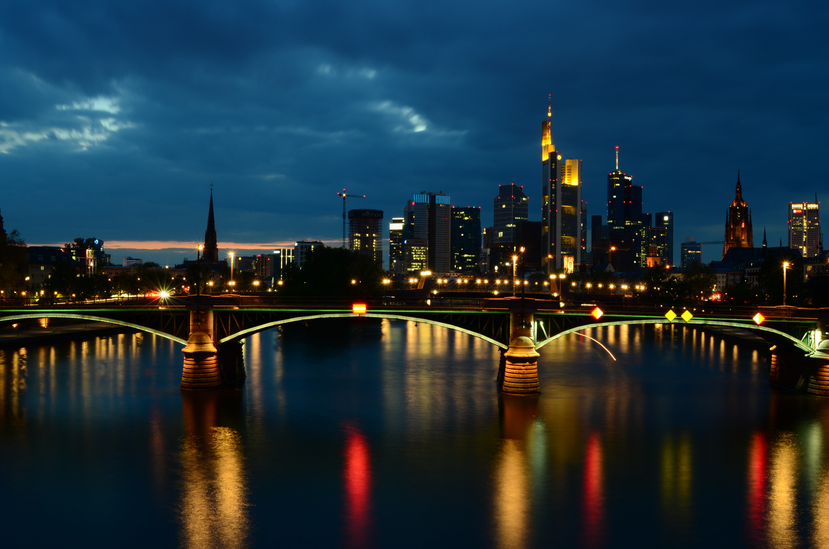 Blaue Stunde in Frankfurt