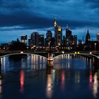 Blaue Stunde in Frankfurt am Main