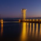 Blaue Stunde in Friedrichshafen am Bodensee