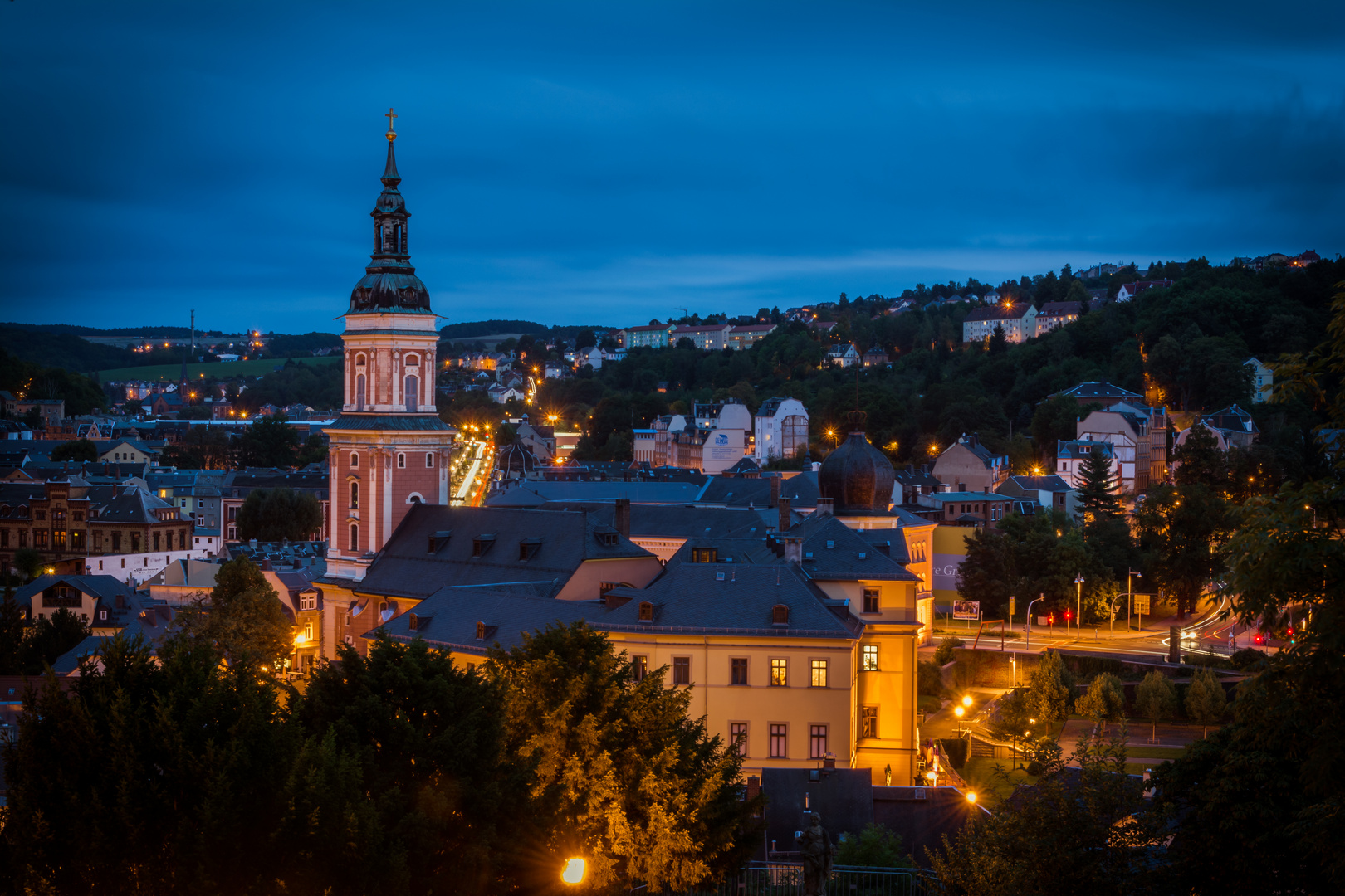 Blaue Stunde in Greiz