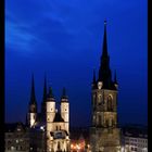 Blaue Stunde in Halle an der Saale